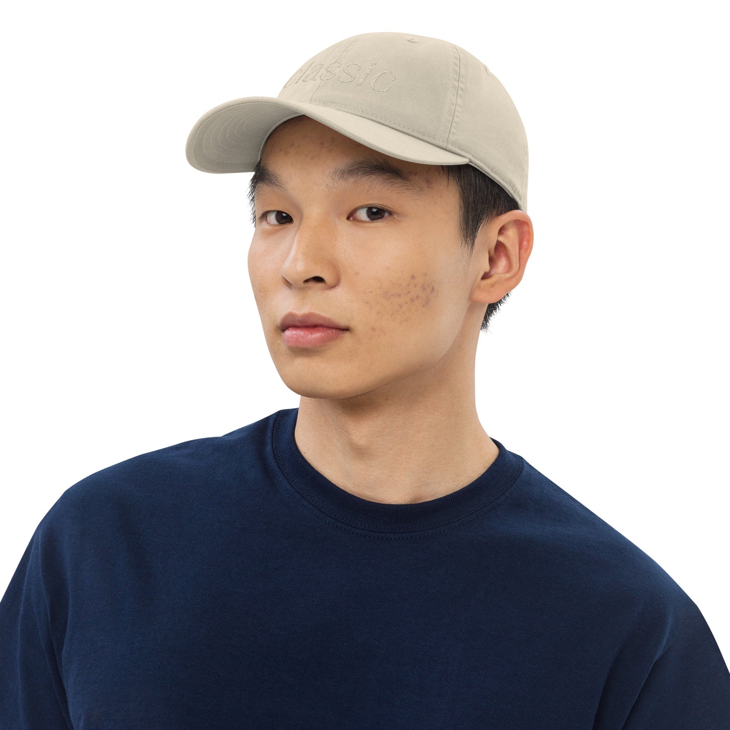 classic organic tan baseball hat