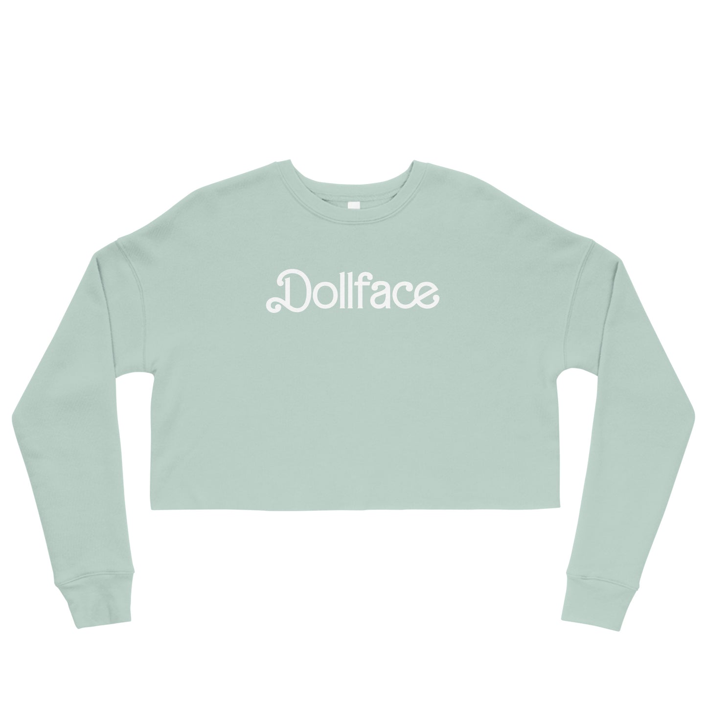 dollface sage crop sweatshirt