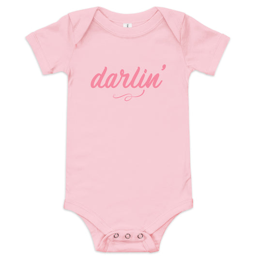 darlin' camellia baby onesie