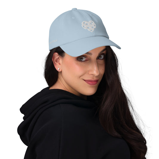 light blue pickleball love hat