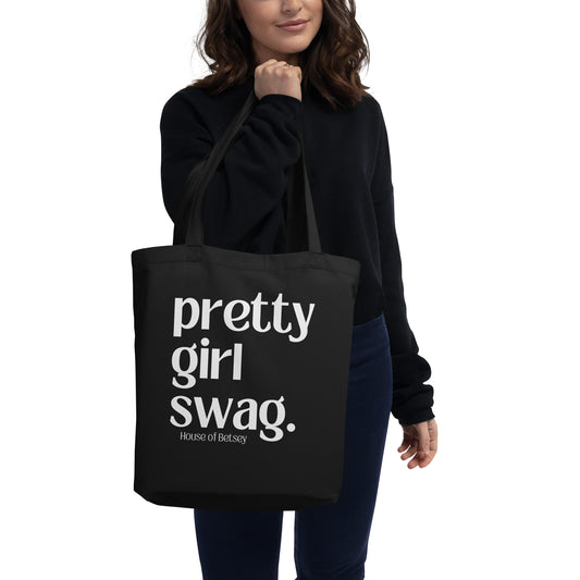 pretty girl organic swag bag [petite + black]