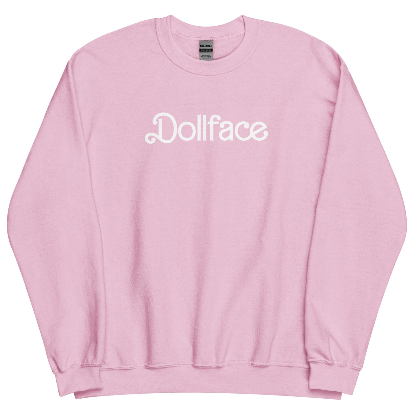 dollface seashell pink sweatshirt