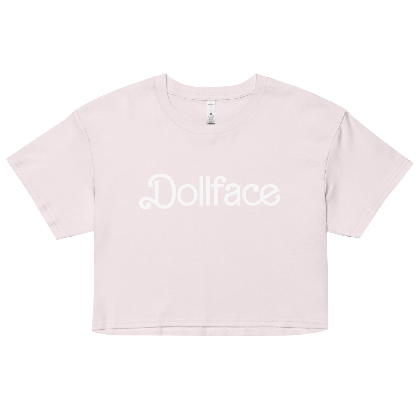 dollface babypink crop top